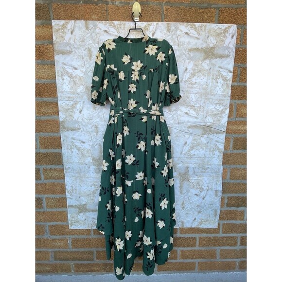 Draper James Naomi Wrap Dress in Shimmer Magnolia size 14 - Picture 10 of 12